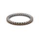 2 - Tiffany 2.00 mm Smoky Quartz Eternity Band 