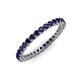 3 - Tiffany 2.00 mm Blue Sapphire Eternity Band 