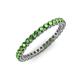 3 - Tiffany 2.00 mm Green Garnet Eternity Band 