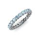 3 - Tiffany 2.80 mm Aquamarine Eternity Band 