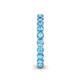 5 - Tiffany 2.80 mm Blue Topaz Eternity Band 