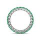 4 - Tiffany 2.80 mm Emerald Eternity Band 