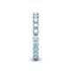 5 - Tiffany 2.80 mm Aquamarine Eternity Band 