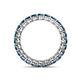 4 - Tiffany 2.80 mm Blue Diamond Eternity Band 