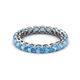 3 - Tiffany 3.00 mm Blue Topaz Eternity Band 