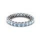 3 - Tiffany 3.00 mm Aquamarine Eternity Band 