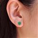 5 - Amora Emerald Flower Earrings 