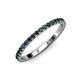 4 - Lara 2.00 mm London Blue Topaz Eternity Band 