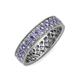 3 - Cailyn Tanzanite Three Row Eternity Band 