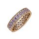 3 - Cailyn Tanzanite Three Row Eternity Band 