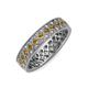 3 - Cailyn Citrine Three Row Eternity Band 