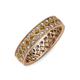 3 - Cailyn Citrine Three Row Eternity Band 