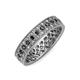 3 - Cailyn Black Diamond Three Row Eternity Band 