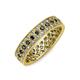 3 - Cailyn Black Diamond Three Row Eternity Band 