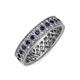 3 - Cailyn Blue Sapphire Three Row Eternity Band 