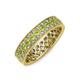 3 - Cailyn Peridot Three Row Eternity Band 