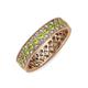 3 - Cailyn Peridot Three Row Eternity Band 