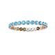 3 - Valerie 2.00 mm Blue Topaz Eternity Band 