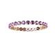 3 - Valerie 2.00 mm Amethyst Eternity Band 