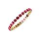 4 - Valerie 2.00 mm Ruby Eternity Band 