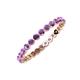 4 - Valerie 2.00 mm Amethyst Eternity Band 