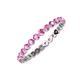 4 - Valerie 2.00 mm Pink Sapphire Eternity Band 
