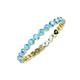 4 - Valerie 2.00 mm Blue Topaz Eternity Band 