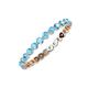 4 - Valerie 2.00 mm Blue Topaz Eternity Band 
