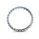 5 - Valerie 2.00 mm Blue Topaz Eternity Band 