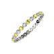 3 - Valerie 2.00 mm Yellow Sapphire and Diamond Eternity Band 