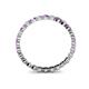 4 - Valerie 2.00 mm Amethyst and Diamond Eternity Band 