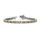 1 - Izarra 3.70 mm Citrine and Lab Grown Diamond Eternity Tennis Bracelet 