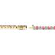 2 - Izarra 2.30 mm Pink Sapphire and Lab Grown Diamond Eternity Tennis Bracelet 