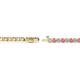 2 - Izarra 2.30 mm Pink Tourmaline and Lab Grown Diamond Eternity Tennis Bracelet 