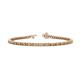 1 - Izarra 2.30 mm Citrine and Lab Grown Diamond Eternity Tennis Bracelet 