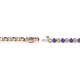 2 - Izarra 2.30 mm Iolite and Lab Grown Diamond Eternity Tennis Bracelet 