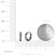 2 - Cianna 1.80mm (0.25 ctw) Petite Amethyst and Lab Grown Diamond Hoop Earrings 