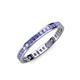 4 - Rebica 2.00 mm Princess Cut Tanzanite Eternity Band 