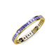 4 - Rebica 2.00 mm Princess Cut Tanzanite Eternity Band 