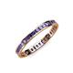 4 - Rebica 2.00 mm Princess Cut Iolite Eternity Band 