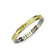 4 - Rebica 2.00 mm Princess Cut Yellow Sapphire Eternity Band 