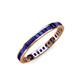 4 - Rebica 2.00 mm Princess Cut Blue Sapphire Eternity Band 