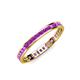 4 - Rebica 2.00 mm Princess Cut Amethyst Eternity Band 