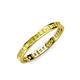 4 - Rebica 2.00 mm Princess Cut Yellow Sapphire Eternity Band 