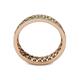 4 - Cailyn Green Garnet Three Row Eternity Band 