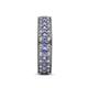 5 - Cailyn Tanzanite Three Row Eternity Band 