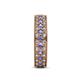 5 - Cailyn Tanzanite Three Row Eternity Band 