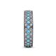 5 - Cailyn Blue Topaz Three Row Eternity Band 