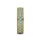 5 - Cailyn Blue Topaz Three Row Eternity Band 