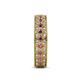 5 - Cailyn Rhodolite Garnet Three Row Eternity Band 